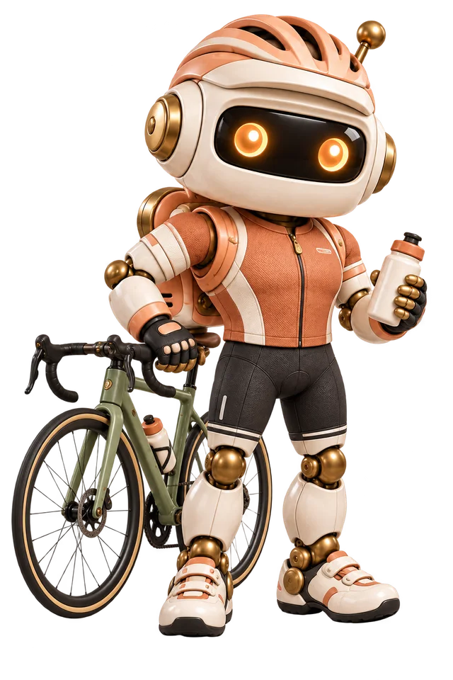 Dana Rider with a bicycle